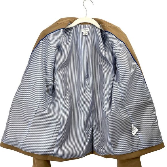J. Crew Schoolboy‎ blazer jacket Sz 4 neutral tan caramel camel - Picture 8 of 10